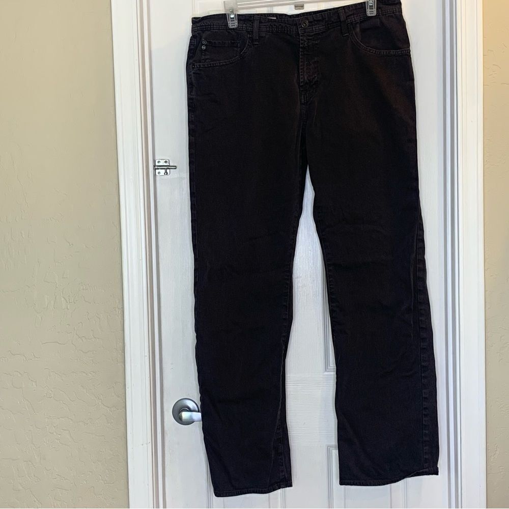 AG The Protege Straight Leg Gray Jeans Size 38x34